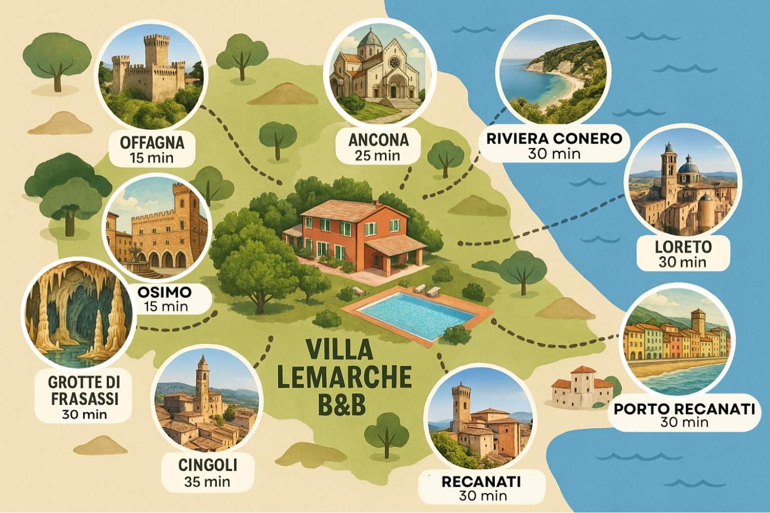 Villa Lemarche B&B Rustico エクステリア 写真